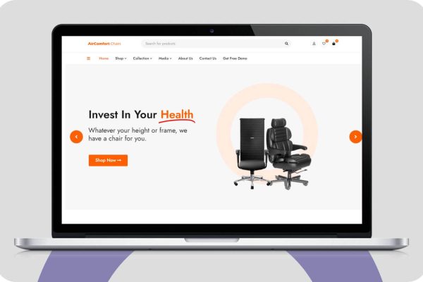 Air Comfort site mockup