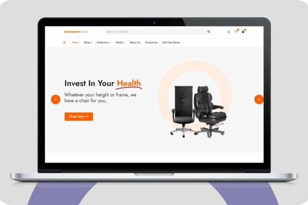 Air Comfort site mockup