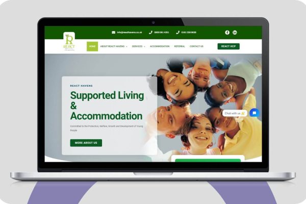 reacthaven mockup site